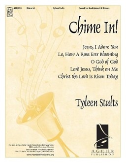 Product Description: Chime In</br>Tyleen Stults</br></br>This group is a great value, with five level 1+ hymn arrangements specifically written for chime choir. In this collection are: "Jesus, I Adore You", "Lo, How A Rose E'er Blooming", "O God of God", "Lord Jesus, Think On Me", and "Christ the Lord is Risen Today". The director and ringers should be aware that "Christ the Lord is Risen" is actually based on the tune for the Christmas title"The Friendly Beasts."</br></br>Digital Music License: Your purchase grants you permission to make ONE copy OR display on ONE electronic device for each license purchased. This permission and the accompanying PDF file may not be transferred, sold, or given to any additional or subsequent user. Please keep the receipt you received at the time of purchase as proof of your purchase and of the legal license to play this music.</br></br>We thank you for respecting the creative work of our composers and U.S. copyright laws.</br> Chime In!