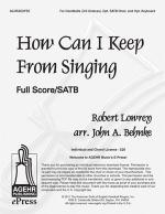 Product Description: This product is delivered electronically. Once purchased, an e-mail receipt will be sent with a link to print the selection. Permission is granted to make one copy of the full score and multiple copies as needed of the SATB choir parts.</br> How Can I Keep From Singing - Full/Choral Score